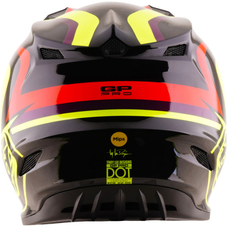 Casque enfant TROY LEE DESIGNS GP Pro Mips Slides - noir/jaune
