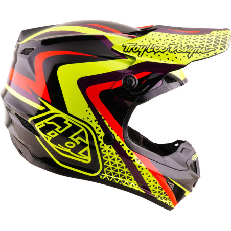 Casque enfant TROY LEE DESIGNS GP Pro Mips Slides - noir/jaune