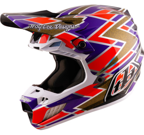 Casque TROY LEE DESIGNS SE5 Carbon Mips Flush - violet