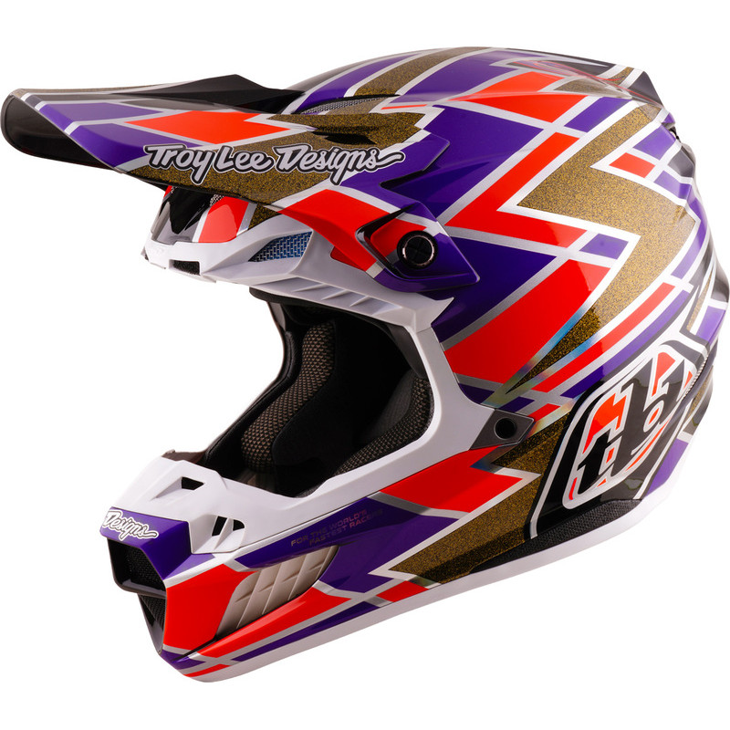 Casque TROY LEE DESIGNS SE5 Carbon Mips Flush - violet