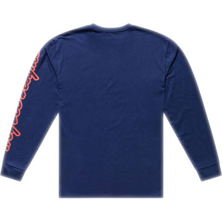 T-Shirt TROY LEE DESIGNS Long Sleeve Signature - Navy