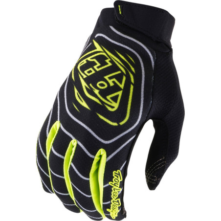 Gants TROY LEE DESIGNS GP PRO Stagger - Gunmetal/Neo Yellow