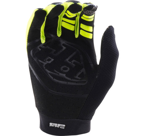 Gants TROY LEE DESIGNS GP PRO Stagger - Gunmetal/Neo Yellow
