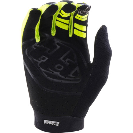 Gants TROY LEE DESIGNS GP PRO Stagger - Gunmetal/Neo Yellow