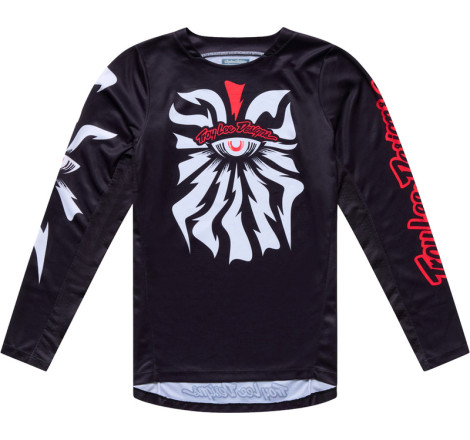 Maillot enfant TROY LEE DESIGNS GP Pro Cyclops - noir/Neo Red