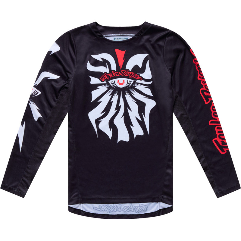 Maillot enfant TROY LEE DESIGNS GP Pro Cyclops - noir/Neo Red