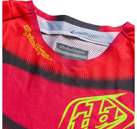 Maillot enfant TROY LEE DESIGNS SE Pro Illusion - rouge/noir