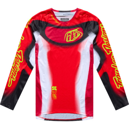 Maillot enfant TROY LEE DESIGNS SE Pro Illusion - rouge/noir