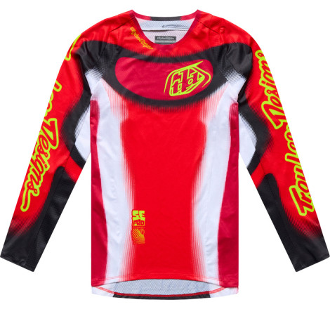 Maillot enfant TROY LEE DESIGNS SE Pro Illusion - rouge/noir