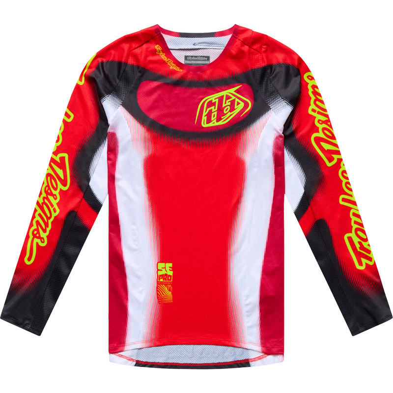 Maillot enfant TROY LEE DESIGNS SE Pro Illusion - rouge/noir