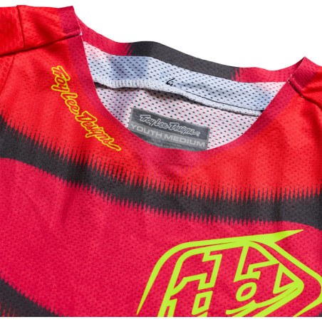 Maillot enfant TROY LEE DESIGNS SE Pro Illusion - rouge/noir