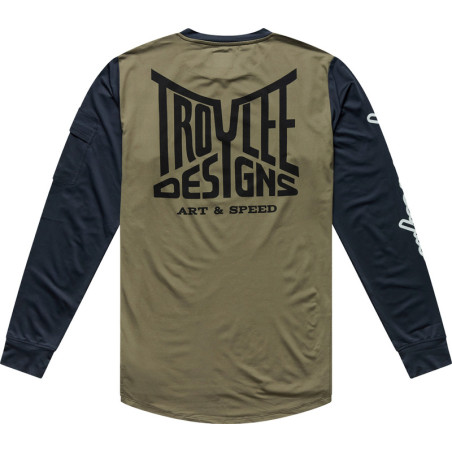 Maillot TROY LEE DESIGNS Ruckus Offroad Barz - Army/Carbon