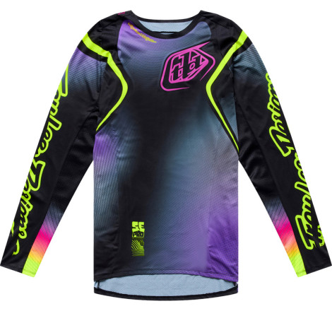 Maillot TROY LEE DESIGNS SE Pro Wander - noir/Neo Purple