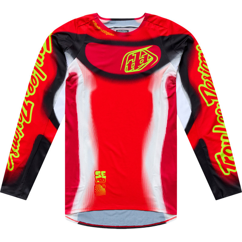 Maillot TROY LEE DESIGNS SE Pro Illusion - rouge/noir