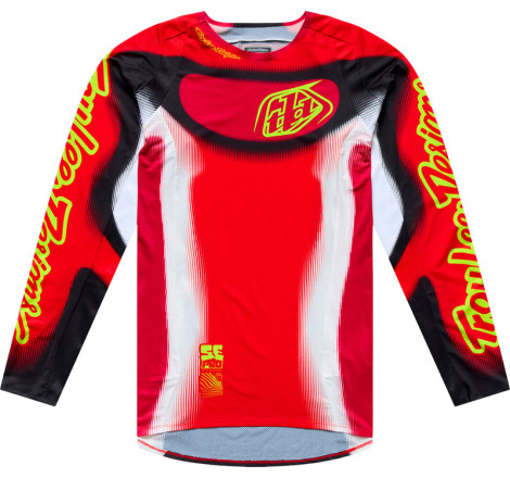 Maillot TROY LEE DESIGNS SE Pro Illusion - rouge/noir