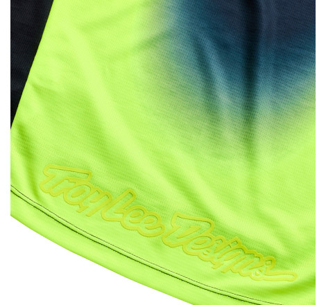 Maillot TROY LEE DESIGNS GP Pro Imprint - gris/Flo Yellow