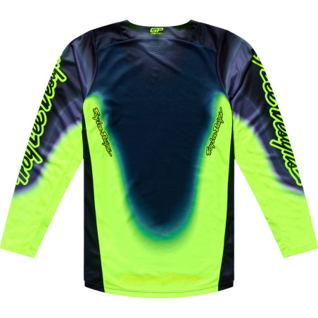 Maillot TROY LEE DESIGNS GP Pro Imprint - gris/Flo Yellow