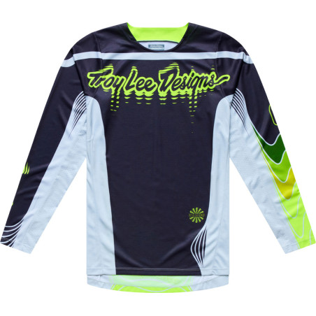 Maillot TROY LEE DESIGNS GP Pro Stagger - Gunmetal/Neo Yellow