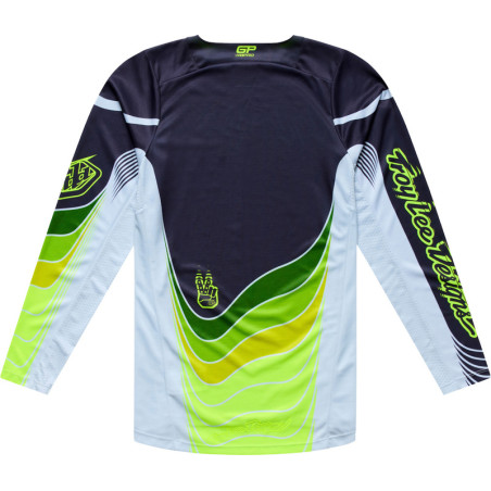Maillot TROY LEE DESIGNS GP Pro Stagger - Gunmetal/Neo Yellow