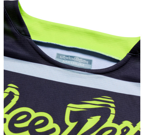 Maillot TROY LEE DESIGNS GP Pro Stagger - Gunmetal/Neo Yellow