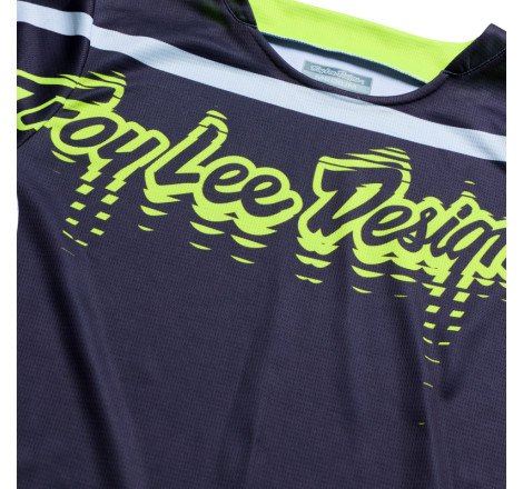Maillot TROY LEE DESIGNS GP Pro Stagger - Gunmetal/Neo Yellow