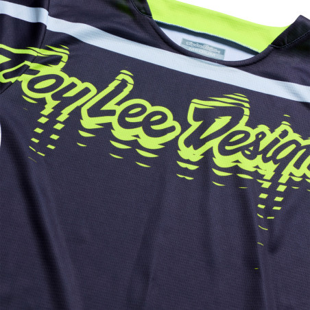 Maillot TROY LEE DESIGNS GP Pro Stagger - Gunmetal/Neo Yellow