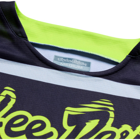 Maillot TROY LEE DESIGNS GP Pro Stagger - Gunmetal/Neo Yellow