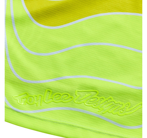 Maillot TROY LEE DESIGNS GP Pro Stagger - Gunmetal/Neo Yellow