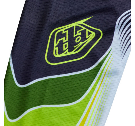 Maillot TROY LEE DESIGNS GP Pro Stagger - Gunmetal/Neo Yellow