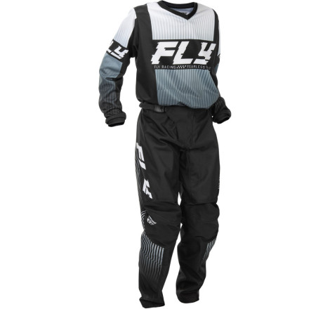 Maillot enfant FLY RACING F-16 Taille YXL - noir/blanc