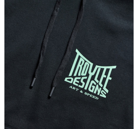 Hoodie femme TROY LEE DESIGNS Handlebar - noir