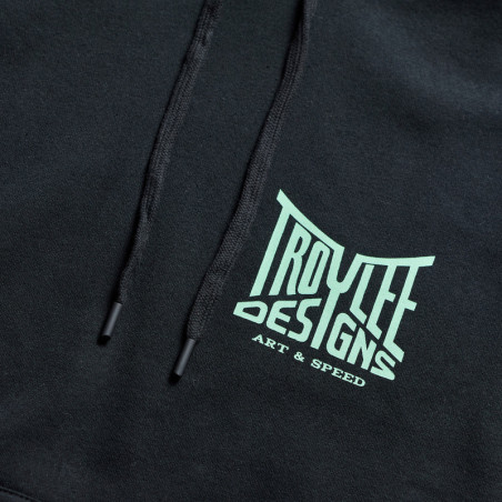 Hoodie femme TROY LEE DESIGNS Handlebar - noir
