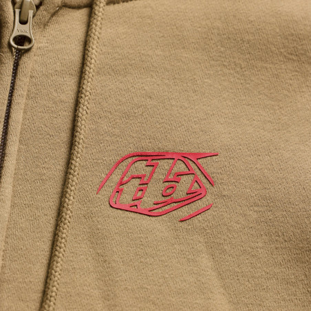 Hoodie TROY LEE DESIGNS Zip Up Badge - Sienna