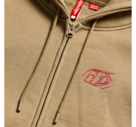 Hoodie TROY LEE DESIGNS Zip Up Badge - Sienna