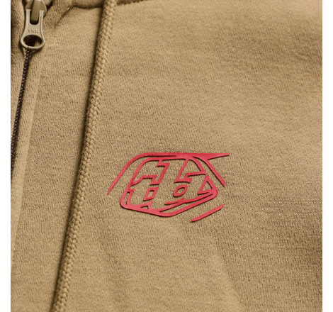 Hoodie TROY LEE DESIGNS Zip Up Badge - Sienna