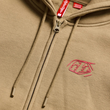 Hoodie TROY LEE DESIGNS Zip Up Badge - Sienna