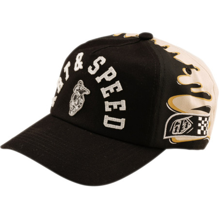 Casquette TROY LEE DESIGNS Curved Snapback Finish Line - noir/Pumice