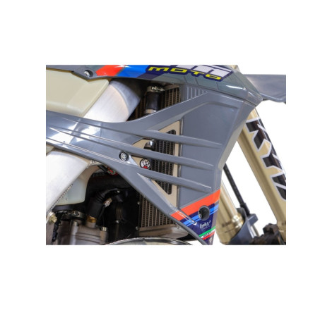 Protections de radiateur AXP Hard Enduro - PEHD 8 mm - noir