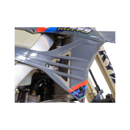 Protections de radiateur AXP Hard Enduro - PEHD 8 mm - noir