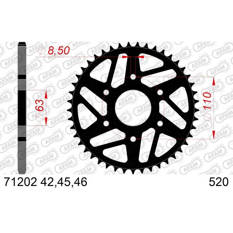 Couronne AFAM acier standard - 520