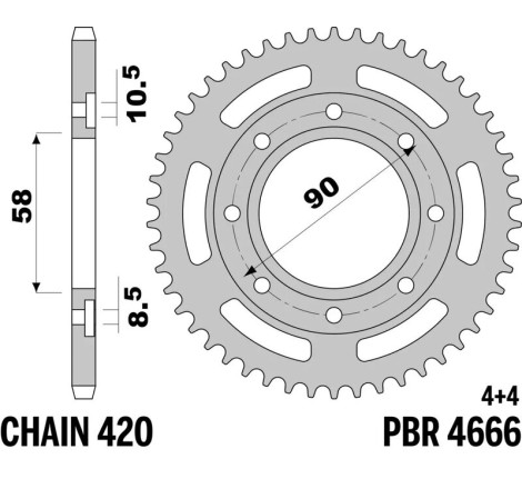Couronne PBR acier standard - 420