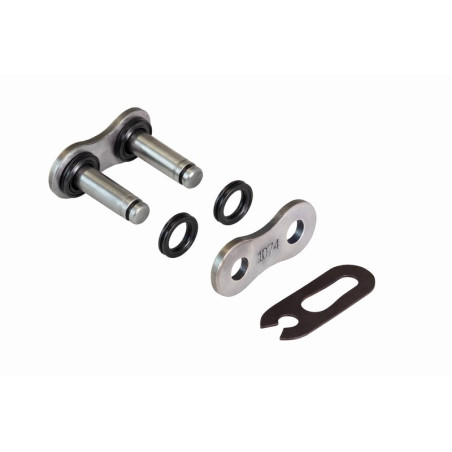 Chaine de transmission EK CHAIN 525 DEX - Joints Qx-Ring - attache rapide type clip