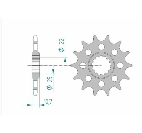 Kit chaîne AFAM 520 XSR4 - 16/45-114 - Couronne alu standard