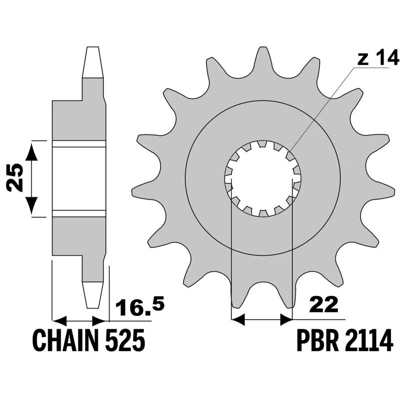 Pignon JT SPROCKETS acier anti-bruit - 525