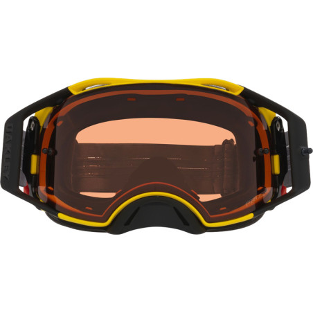 Masque OAKLEY Airbrake MX - Moto Yellow - écran Prizm Bronze