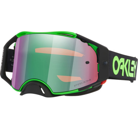 Masque OAKLEY Airbrake MX - Moto Green - écran Prizm Jade