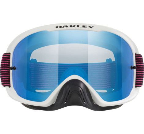 Masque OAKLEY O Frame 2.0 Pro MX - White/Pink Streaks - écran Black Ice Iridium