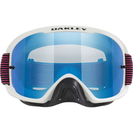 Masque OAKLEY O Frame 2.0 Pro MX - White/Pink Streaks - écran Black Ice Iridium