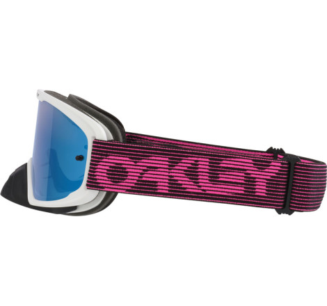 Masque OAKLEY O Frame 2.0 Pro MX - White/Pink Streaks - écran Black Ice Iridium