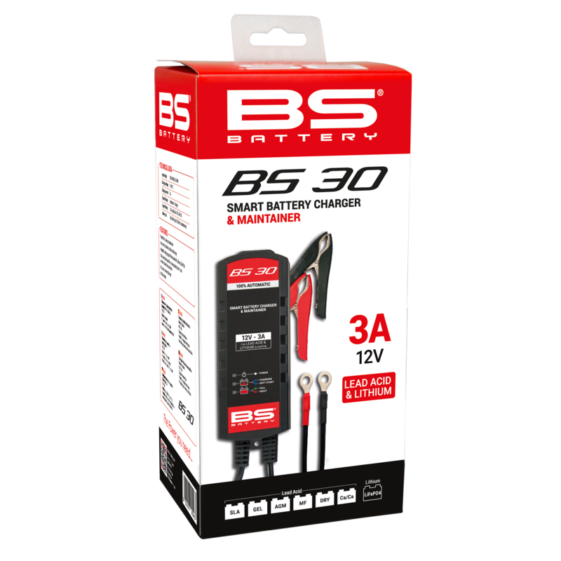 Chargeur de batterie intelligent BS BATTERY BS30 - Kit 20+3